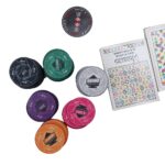 Poker Stuff India EPT 500 Ceramic Poker Chip Set from Denomination 100 to 25000 with 1 Dealer Button, 2 Modiano Playing Card Decks and 1 Square Shape Luxury Box, Multicolor