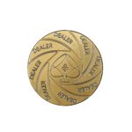 Brass Dealer Coin for Adults and Children, Coin Collecting Lovers (Multicolor)
