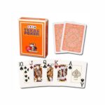 Modiano Poker Cards Plastic Playing Cards, Orange, 14 Years and Above, 52 Pc in 1 Pack