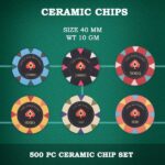 PSI Ceramic Multi Color 500 Pc Chipset