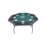 Poker Stuff India Octagon Foldable Cards Table (Green)