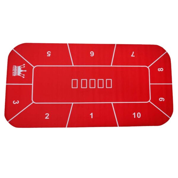 Texas Holdem Poker mat 180 x 90 red color