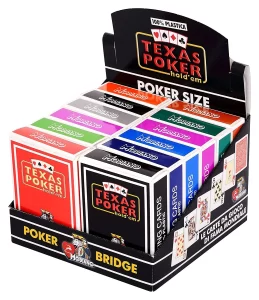 modiano plastic casino poker playing cards italy (jumbo index,pack of 12)
